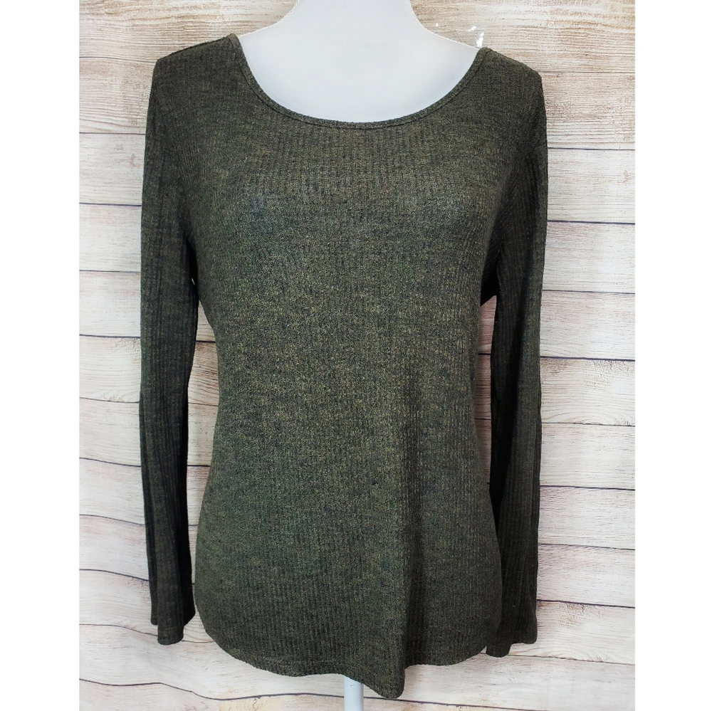 The Clas-sic Dark Green Plunging Open Back Top